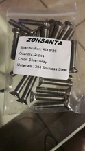 ZONSANTA M1.6 M2 M2.5 M3 M4 M5 M6 Mini Micro pequeño 304 Acero inoxidable Phillips perno plana de cabeza tornillo de cabeza para muebles