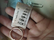 Llavero con grabado de la familia Smith para padres y niños, bolsa de llavero con abalorio, regalo para miembros familiares