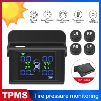Original Solar TPMS Car Tire Pressure Alarm Monitor System NEW Tire Pressure Alarm TPMS Car External Sensor Larger LCD Display
Original Solar TPMS Car Tire Pressure Alarm Monitor System NEW Tire Pressure Alarm TPMS Car External Sensor Larger LCD Display