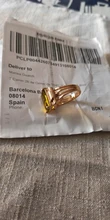 FDLK Retro de las mujeres de la joyería Vintage corte de la princesa diamante amarillo de imitación de regalo anillos de boda Banda, tamaño 5-12