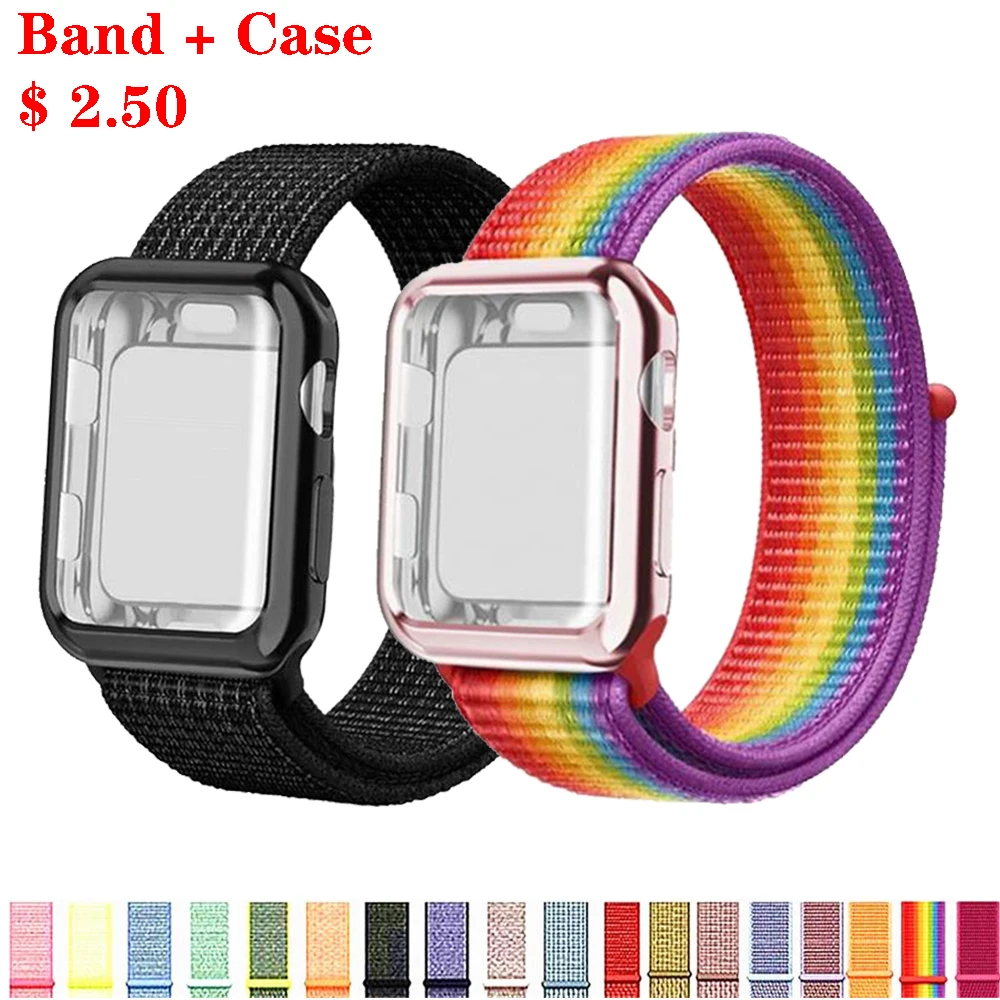 Watch strap For apple watch bands sport loop correa apple watch 4 3 iwatch band 38mm 42mm 44/40mm nylon bracelet+case watchband
Watch strap For apple watch bands sport loop correa apple watch 4 3 iwatch band 38mm 42mm 44/40mm nylon bracelet+case watchband