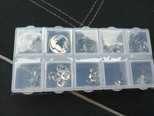 120/200 Uds de acero inoxidable 304 de acero inoxidable E Clip surtido para lavador Kit de anillo de seguridad anillo de retención para eje cierre M1.5 ~ M10
