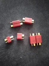 Juego de conectores Deans macho y hembra para batería LiPo RC G08, 10 Uds./5 Juegos, enchufe rojo T