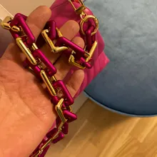 Correa de hombro acrílica de gran calidad para mujer, correa de Color sólido o colores combinados, bandolera, cinturones