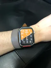 Correa de cuero de vaca 100% auténtico para Apple Watch 6 SE 5 4, correa de 42MM, 38MM, 44MM y 40MM para iWatch 6 5 4