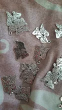 15 unids/lote Ángel plateado plata pulseras encanto colgantes joyería de moda hacer hallazgos DIY hechos a mano encantos I228