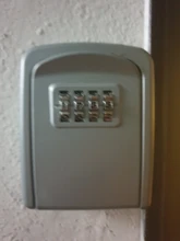 Caja de bloqueo de llave de aleación de Zinc montada en la pared, caja de seguridad, resistente a la intemperie, combinación de 4 dígitos, cerradura de almacenamiento, caja de seguridad para interiores y exteriores