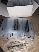 Agujas para Piercing de acero quirúrgico, 100 Uds., 12G14G, agujas para Piercing corporal desechable, esterilizadas a Gas, maquillaje permanente, tatuaje