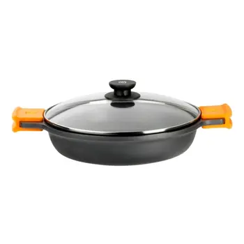 LOW CASSEROLE 24CM C/LID IND AL/FU EFFICENT BRA 
LOW CASSEROLE 24CM C/LID IND AL/FU EFFICENT BRA