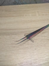 Pinzas de Clavo recto de 2 cabezales con Cabezal de presión de silicona, para Pegatinas 3D, diamantes de imitación, pegatinas de agua, herramientas de Metal para uñas, 1 unidad