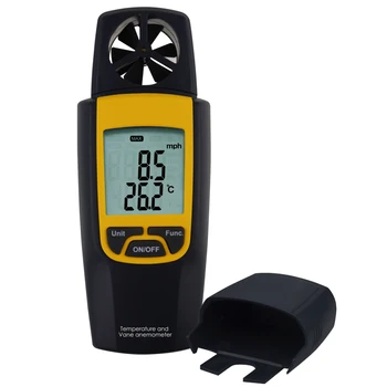 Digital Rotating Vane Anemometer 80~4000fpm Air Wind Speed Velocity Temperature Backlight & Data Hold Function
Digital Rotating Vane Anemometer 80~4000fpm Air Wind Speed Velocity Temperature Backlight & Data Hold Function