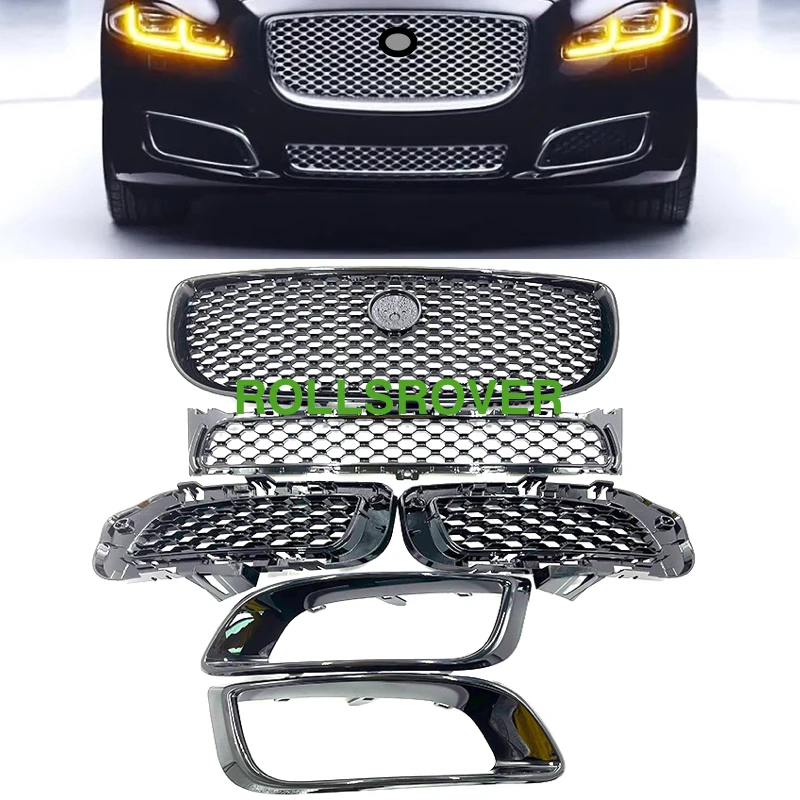 ROLLSROVER Front Bumper Fog Lamp Grille Bezel Trim Kits For Jaguar XJ 2016-2020 Gloss Black Styling Kits
ROLLSROVER Front Bumper Fog Lamp Grille Bezel Trim Kits For Jaguar XJ 2016-2020 Gloss Black Styling Kits