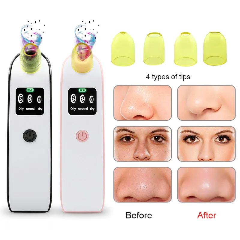 New LCD Face Blackhead Remover Pore Acne Vacuum Suction Pimple Remove Dead Skin Rejuvenation Facial Care Tool puntos negros
New LCD Face Blackhead Remover Pore Acne Vacuum Suction Pimple Remove Dead Skin Rejuvenation Facial Care Tool puntos negros