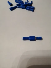 Conector de Cable de crimpado de pala aislada, Kit de Terminal macho hembra de 100mm, 16-14 AWG, 22-16AWG, 12-10AWG, 6,3 Uds.
