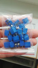 20 unids/lote de KF301-5.0-2P de paso, 5,0mm, Pin recto, 2P, Conector de Bloque de terminales PCB de tornillo, azul, verde, rojo, envío gratis