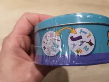 Juego de mesa de Frozen Spot it y dobble para niños, cartas de punto para Dobbles, ir de acampada, caja de lata de Metal, juguetes, novedad