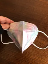 Mascarillas protectoras KN95 ffp2 reutilizables para adultos, máscara con 5 capas de filtros, con estampado de estrellas, CE, 10/50 Uds.