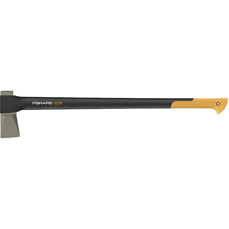 Топор FISKARS X27 (толщина колки до 300 мм; антикоррозионное покрытие; покрытие рукоятки SoftGrip)