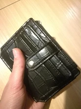 Tarjetero con textura de mármol, cartera pequeña de bolsillo para tarjetas de crédito, delgado y delgado, color blanco