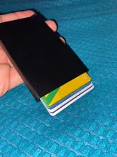 De acero inoxidable de calidad tarjeta de crédito titular hombres Slim Anti proteger viajes tarjetero ID mujeres Rfid cartera Metal caso Porte carta