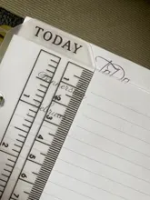 A5 cuaderno de hojas sueltas A6 marcador gobernante dibujo herramienta de partición de plástico blando para sketchbook planificador y organizador