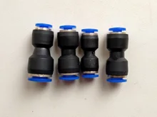 Accesorios Neumáticos Conector recto PU/PG 4-16mm OD manguera reductora 8-6mm plástico empuje en conector rápido Conexión de aire fontanería