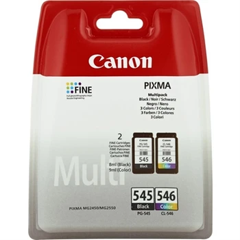 Original Ink Cartridge (pack of 2) Canon PG-545/CL-546 Tricolour Black
Original Ink Cartridge (pack of 2) Canon PG-545/CL-546 Tricolour Black
