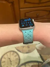 Correa de silicona para Apple watch 6, 44mm, 40mm, serie 5, 4, 3, 2 SE, accesorios, correa de Patrón de tejido, pulsera iWatch de 42mm y 38mm