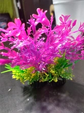 Decoración Artificial para acuario, 12 tipos de plantas, adorno de hierbas de agua, planta acuática, pecera, hierba, accesorios de decoración, 14cm