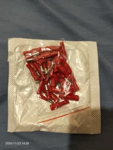 Crimp-Wire-Terminals Bullet-Butt-Connector Female Insulated Assorted 100pcs Red for 22--16-Awg