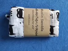 100% de muselina de algodón para bebé, suave, gasa para el baño, para dormir