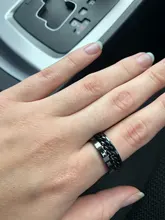 EDC-Spinner de dedo con cadena de acero inoxidable para hombre, giratorio, anillo clásico, Roma, Digital, regalo