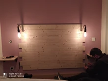 Bedside Lamp Loft Hemp-Rope Industrial-Sconce Wood Corridor Vintage Outdoor 220V 110V