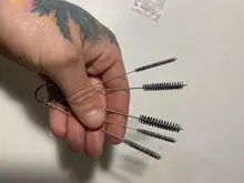 Juego de boquilla de pulverización para limpieza, Kit de herramientas de reparación, aguja y cepillo, limpiador de tatuajes, accesorios MP789, 1 Set