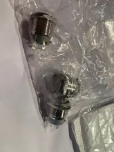 Interruptor de botón de Metal de 16mm, 19mm, 22mm, pines cortos, bloqueo de bloqueo, autoreinicio, momentáneo, 1NO LED, rojo, azul, amarillo, verde, blanco