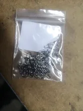 Broches de pesca de acero inoxidable, Clips de cierre, accesorios de conector de seguridad, aparejos para señuelos, ganchos, 500 Uds.