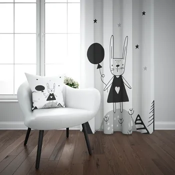Else Black White Balloon Cute Rabbit Girls 3d Print Kids Baby Children Window Panel Set Curtain Combine Gift Pillow Case
Else Black White Balloon Cute Rabbit Girls 3d Print Kids Baby Children Window Panel Set Curtain Combine Gift Pillow Case