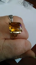 FDLK Retro de las mujeres de la joyería Vintage corte de la princesa diamante amarillo de imitación de regalo anillos de boda Banda, tamaño 5-12