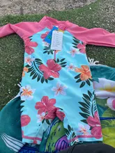 BAOHULU-Bañador con estampado UPF50 para bebé y niña, ropa de baño de manga larga para niño, traje de baño de una pieza para niño pequeño