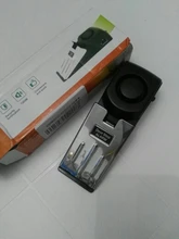 Inalámbrico Tope de puerta de acero inoxidable 3 Sensibilidad Sensor de nivel en forma de cuña portátil de viaje de seguridad