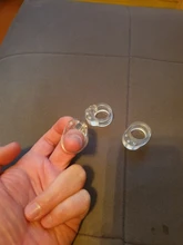 Tope de puerta de Gel de sílice transparente, tope de manija de puerta, perilla de protección de pared, parachoques, paredes, protector de muebles, 4 Uds.