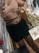 Minifaldas cortas informales de cintura alta para mujer, faldas con cordón, entalladas y fruncidas, color negro