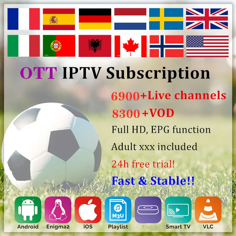 French IPTV subscription Europe IPTV France Portugal Arabic IPTV Spain Nordic Germany m3u android Enigma2 smart tv set top box
French IPTV subscription Europe IPTV France Portugal Arabic IPTV Spain Nordic Germany m3u android Enigma2 smart tv set top box