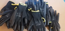 NMSAFETY-guantes de trabajo de seguridad para construcción, 12 pares/24 Uds., guantes de goma para jardín, trabajo Industrial