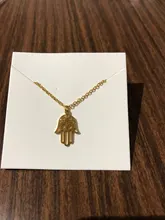 MAGNÍFICO CUENTO Mano de Hamsa Del Encanto Collar Colgante para Las Mujeres de Los Hombres de Steampunk Joyería Colar Gargantilla de Plata de Oro de Acero Inoxidable Hip Hop