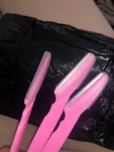 Recortador de cejas, afeitadora de cejas, removedor de pelo, hoja de afeitar segura, herramientas de maquillaje de rostro belleza, tijeras de cejas, 3 unids/lote