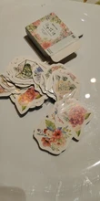 46 unidades por paquete, juego de pegatinas decorativas con flores románticas para plantas, álbum diario, etiqueta, pegatina para álbum de recortes, papelería Diy, pegatinas escolares