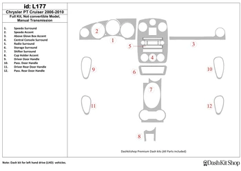 Interior lining for Chrysler PT Cruiser 2006-2010. Set L177.
Interior lining for Chrysler PT Cruiser 2006-2010. Set L177.