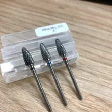 Carburo de tungsteno de MM broca para fresa fresas eléctrica uñas taladro cutícula de pedicura limpiar herramientas para manicura amortiguadores de taladro