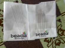 Agujas para adornos de cuentas, herramientas de acero inoxidable con apertura Central curvada, alfileres para hilo de cuentas, fácil fabricación de joyas, 5/1 Uds.